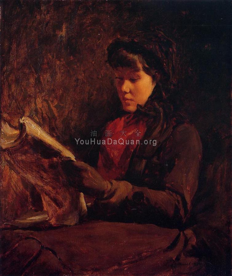 Girl Reading - 弗兰克·杜韦内克